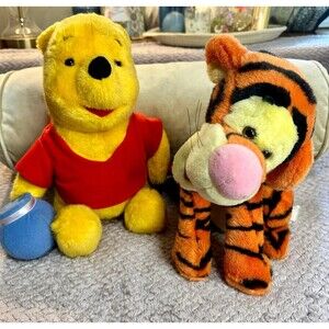Vintage Winnie the Pooh and Tigger Plush